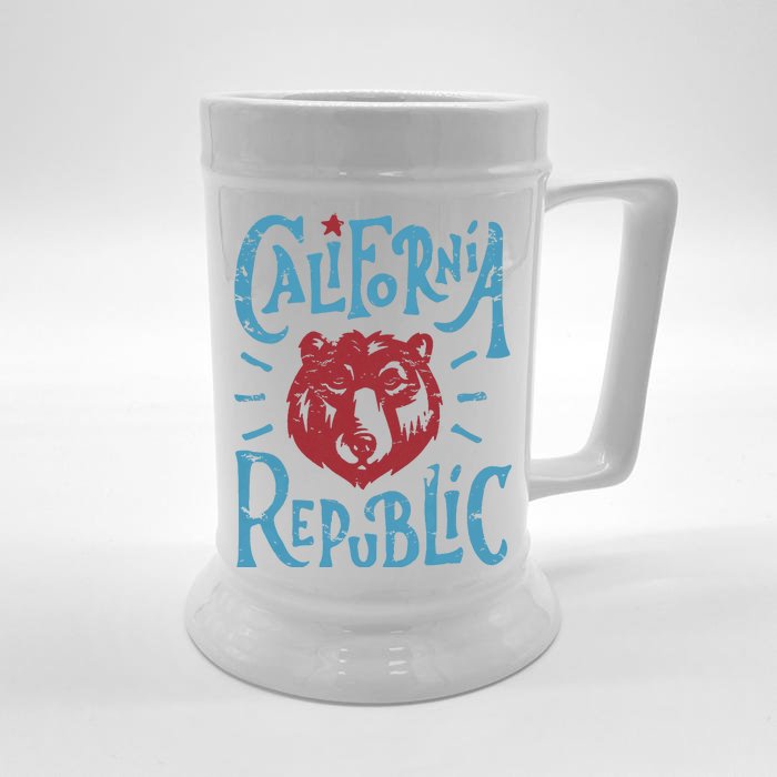 California Republic Vintage Front & Back Beer Stein