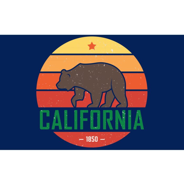 California Retro Circle Bumper Sticker