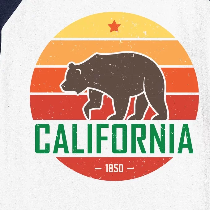 California Retro Circle Baseball Sleeve Shirt