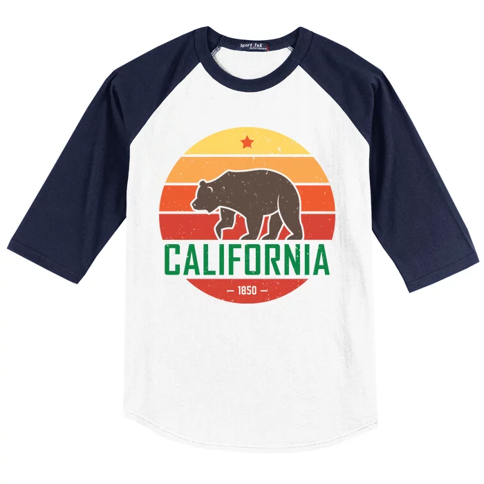 California Retro Circle Baseball Sleeve Shirt