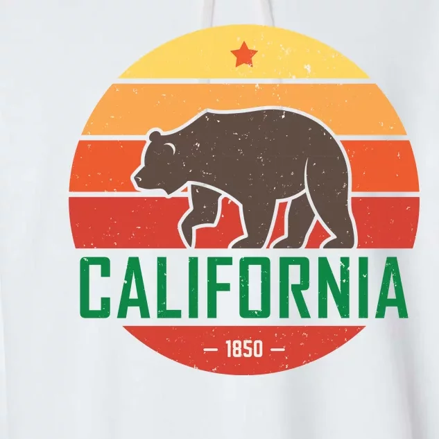 California Retro Circle Garment-Dyed Fleece Hoodie