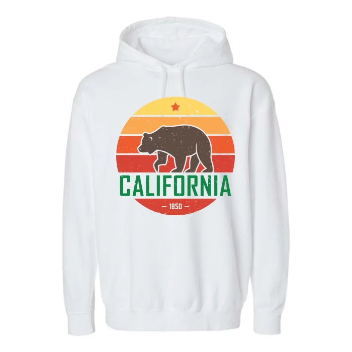 California Retro Circle Garment-Dyed Fleece Hoodie