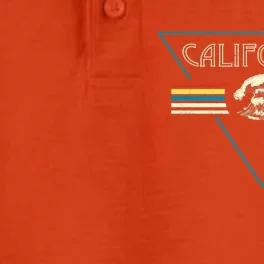 California Retro Vibe Dry Zone Grid Performance Polo