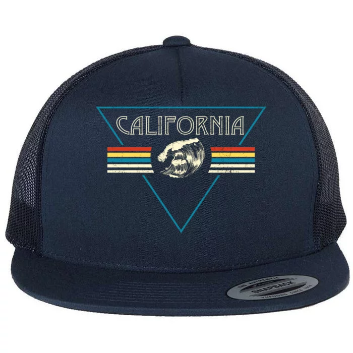 California Retro Vibe Flat Bill Trucker Hat