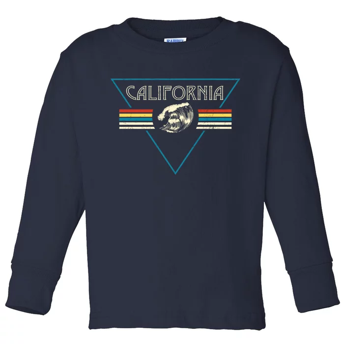 California Retro Vibe Toddler Long Sleeve Shirt