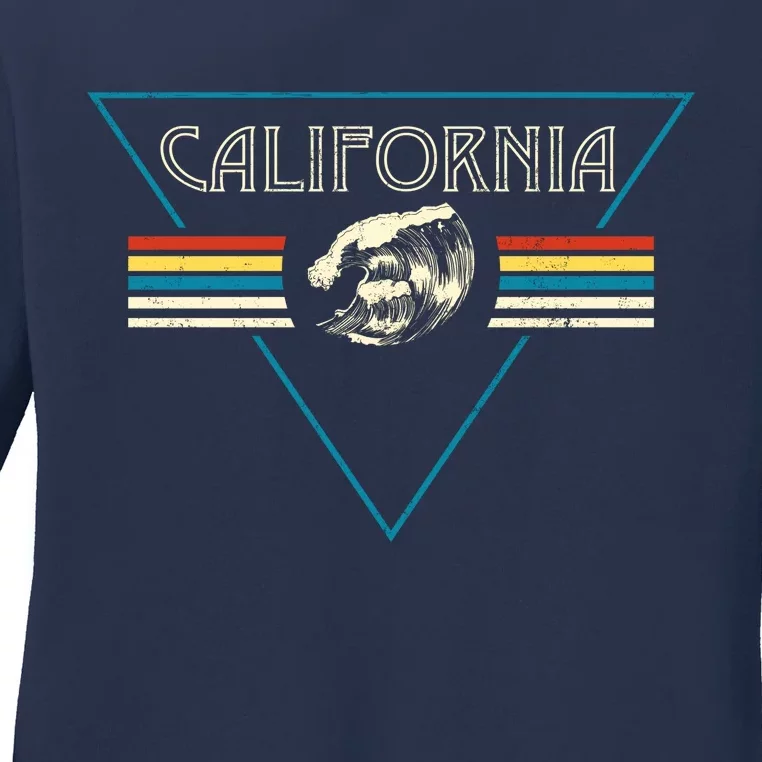 California Retro Vibe Ladies Long Sleeve Shirt