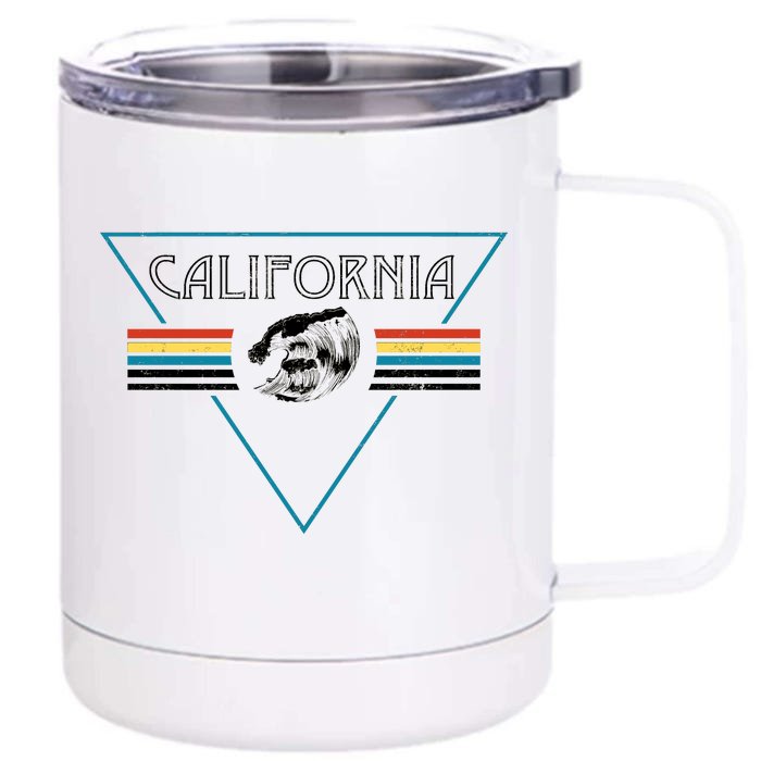 California Retro Vibe Front & Back 12oz Stainless Steel Tumbler Cup