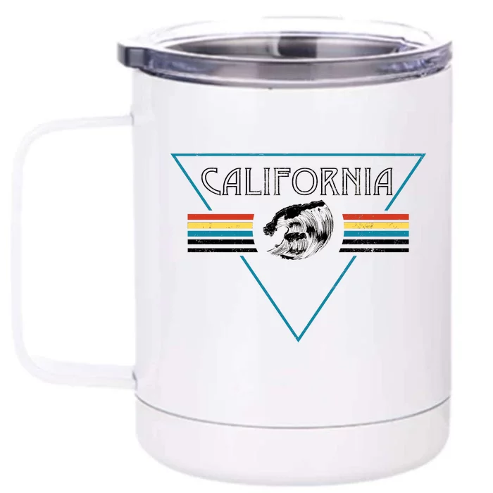 California Retro Vibe Front & Back 12oz Stainless Steel Tumbler Cup