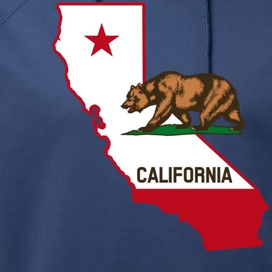 California State Bear Flag Performance Fleece Hoodie