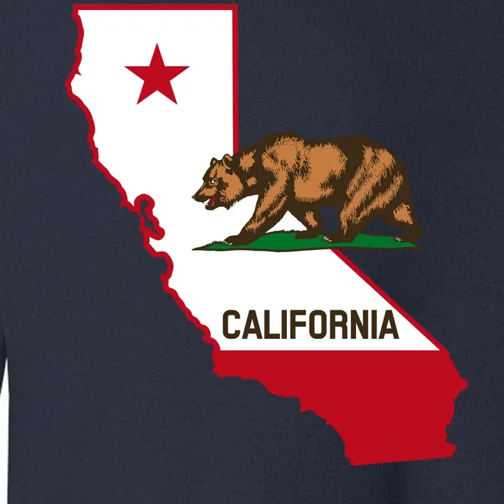 California State Bear Flag Toddler Sweatshirt