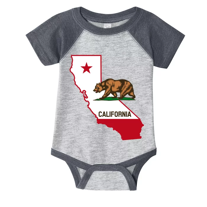 California State Bear Flag Infant Baby Jersey Bodysuit