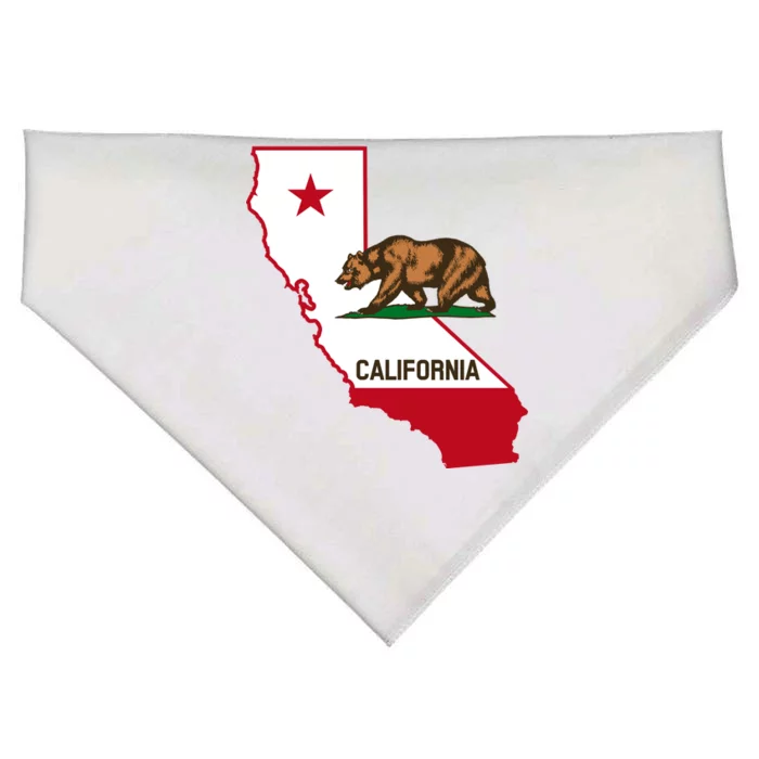 California State Bear Flag USA-Made Doggie Bandana