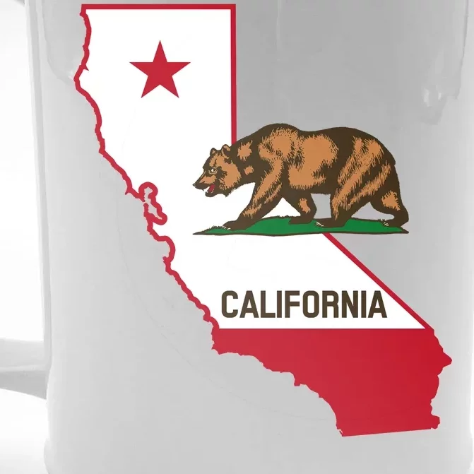 California State Bear Flag Front & Back Beer Stein