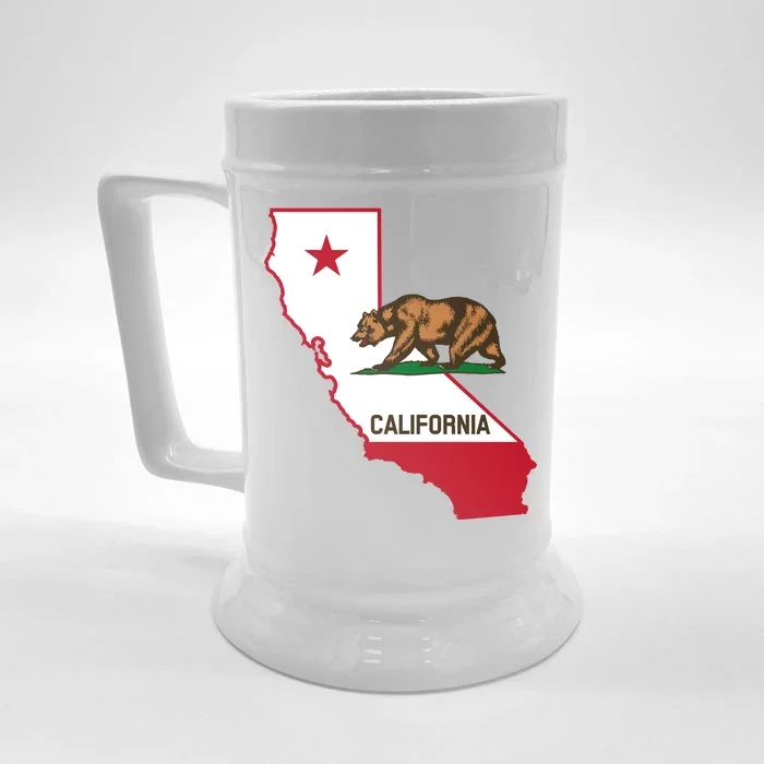 California State Bear Flag Front & Back Beer Stein