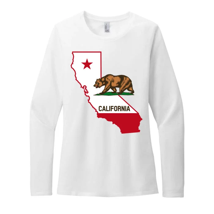 California State Bear Flag Womens CVC Long Sleeve Shirt