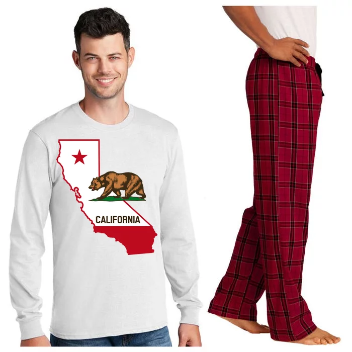 California State Bear Flag Long Sleeve Pajama Set