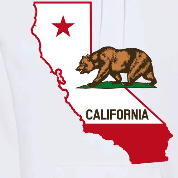 California State Bear Flag Premium Hoodie