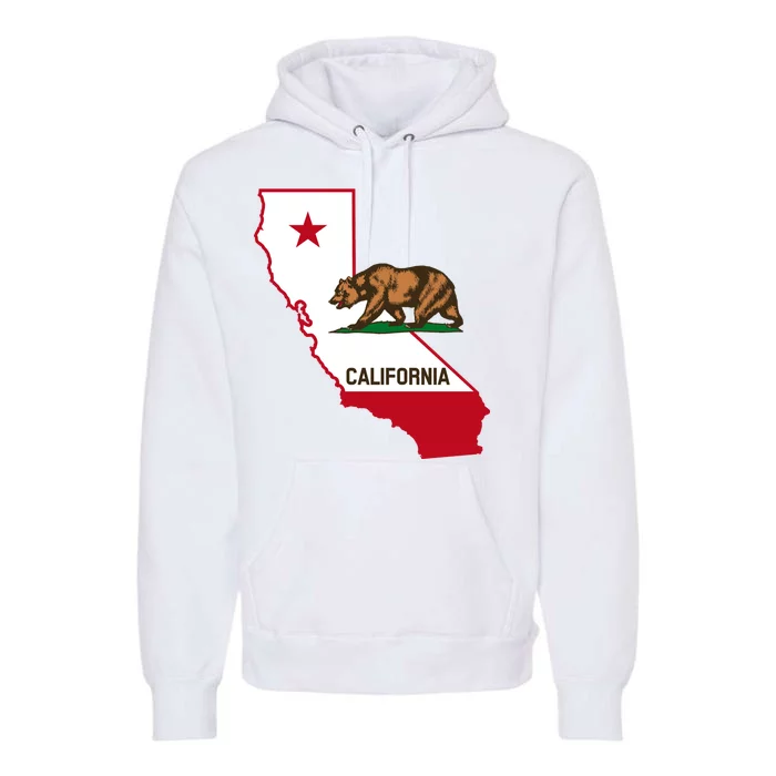 California State Bear Flag Premium Hoodie