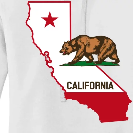 California State Bear Flag Women's Pullover Hoodie