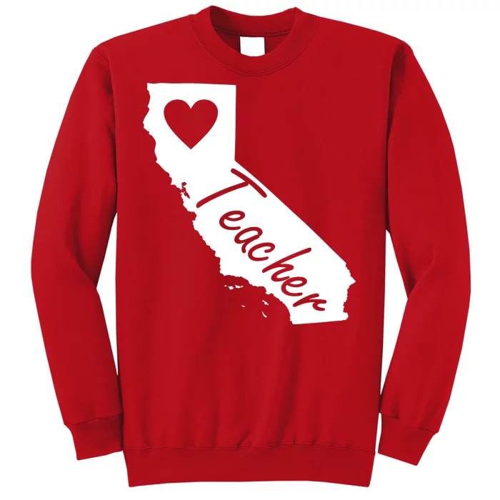 California State Teacher Red For Ed Sweatshirt