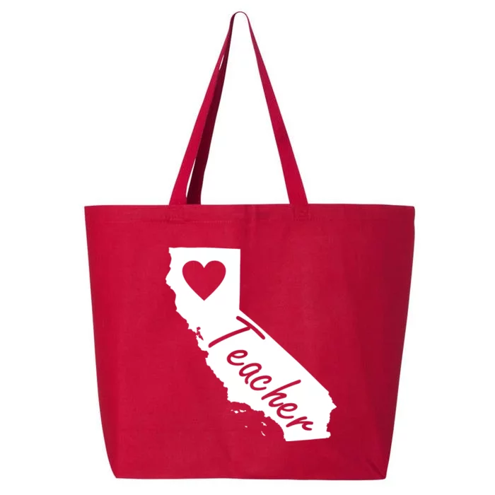 California State Teacher Red For Ed 25L Jumbo Tote