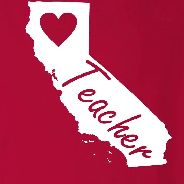 California State Teacher Red For Ed Toddler Long Sleeve Shirt