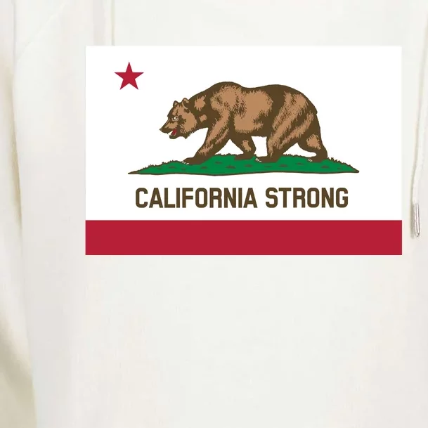 California Strong Flag Womens Funnel Neck Pullover Hood