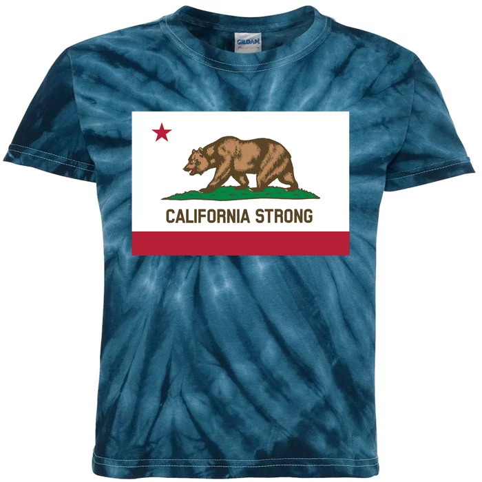 California Strong Flag Kids Tie-Dye T-Shirt