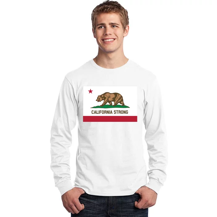 California Strong Flag Tall Long Sleeve T-Shirt