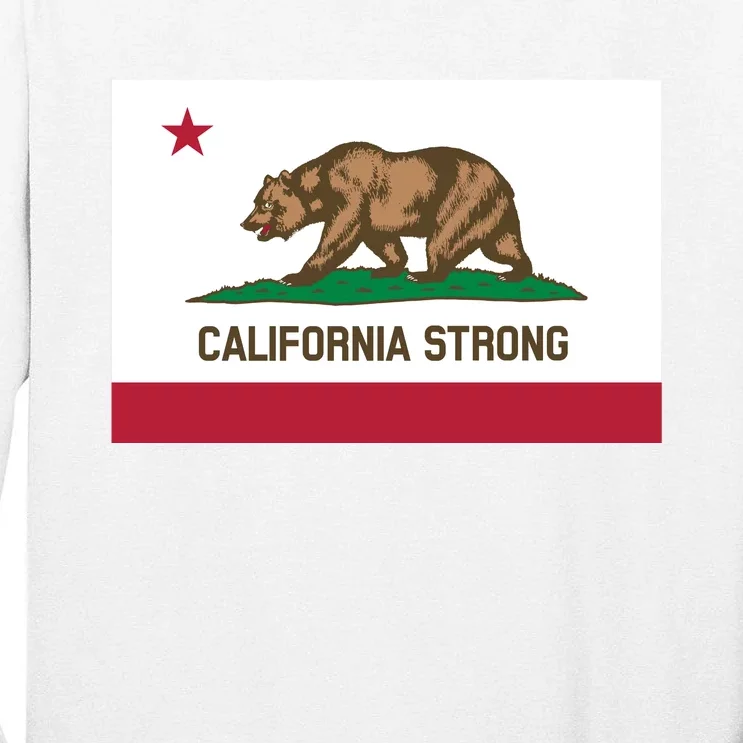 California Strong Flag Tall Long Sleeve T-Shirt