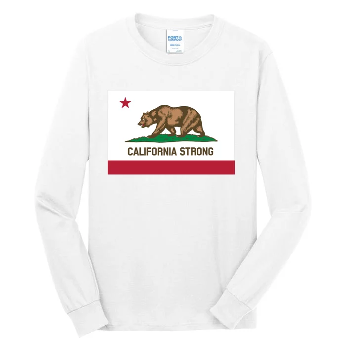 California Strong Flag Tall Long Sleeve T-Shirt