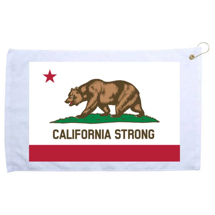 California Strong Flag Grommeted Golf Towel