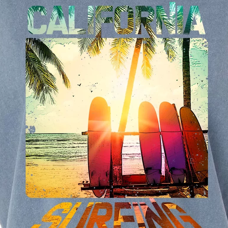 California Surfing Garment-Dyed Women's Muscle Tee