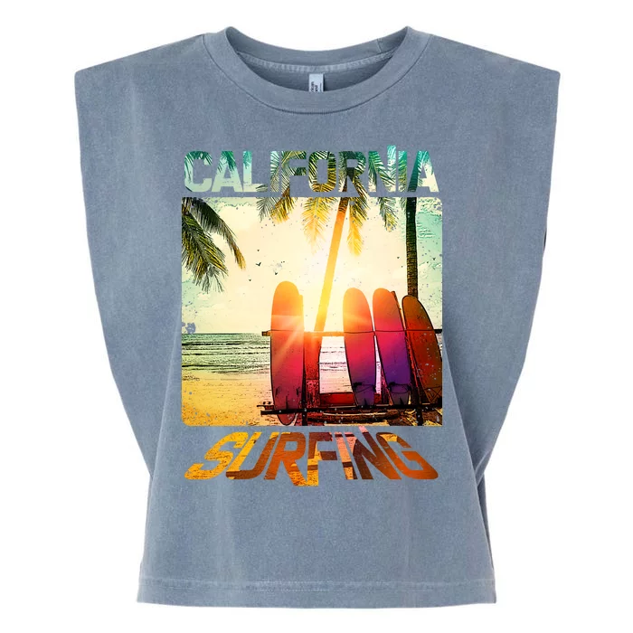 California Surfing Garment-Dyed Women's Muscle Tee