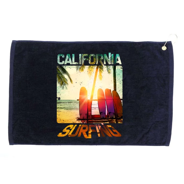 California Surfing Grommeted Golf Towel