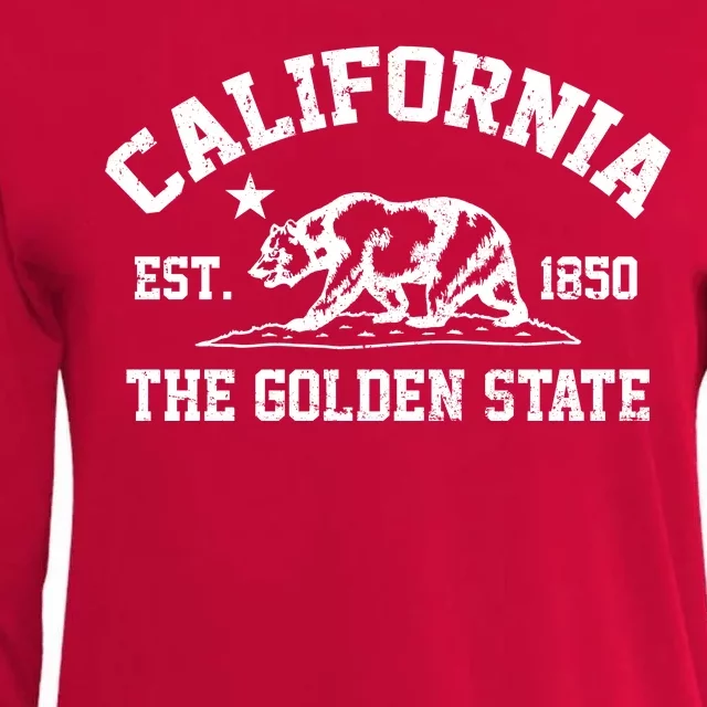 California The Golden State Est 1850 Womens Cotton Relaxed Long Sleeve T-Shirt