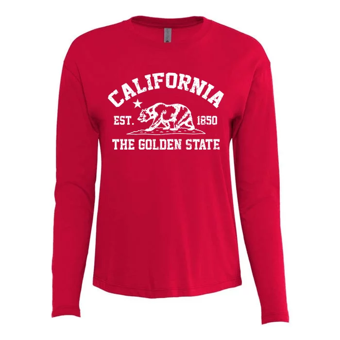 California The Golden State Est 1850 Womens Cotton Relaxed Long Sleeve T-Shirt