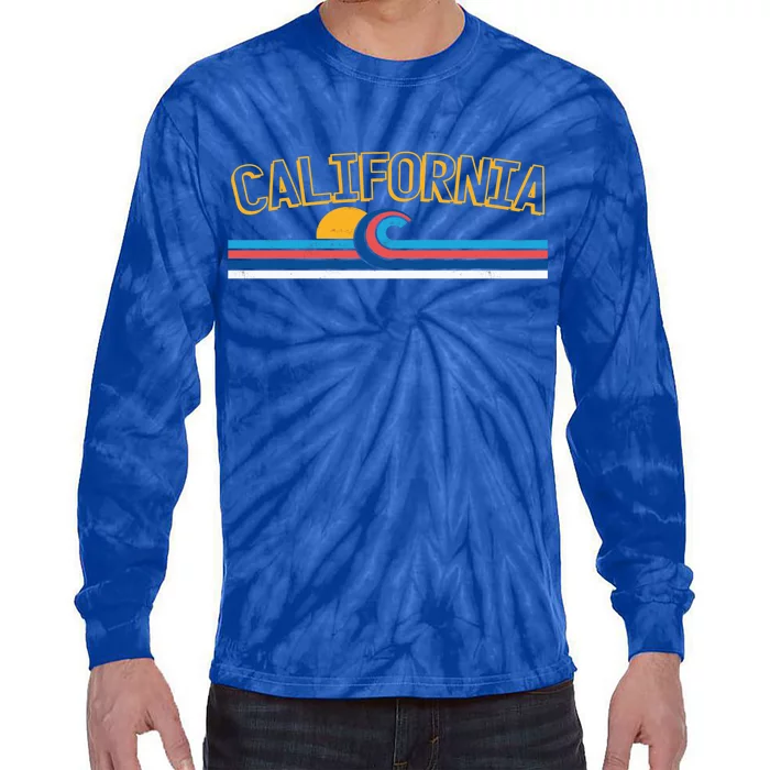 California Wave Tie-Dye Long Sleeve Shirt