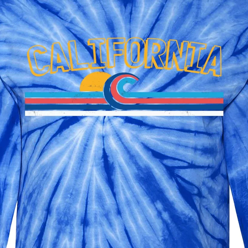 California Wave Tie-Dye Long Sleeve Shirt