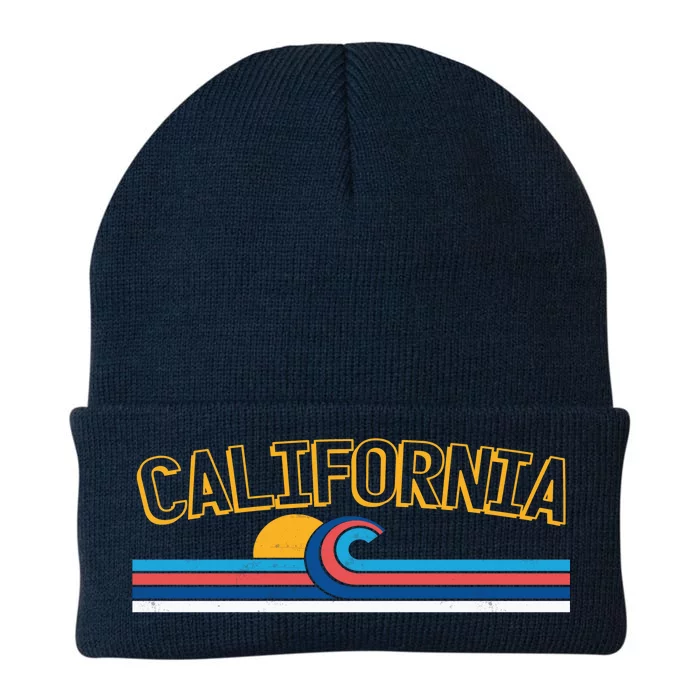 California Wave Knit Cap Winter Beanie