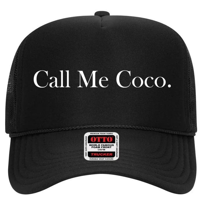 Call Me Coco High Crown Mesh Trucker Hat