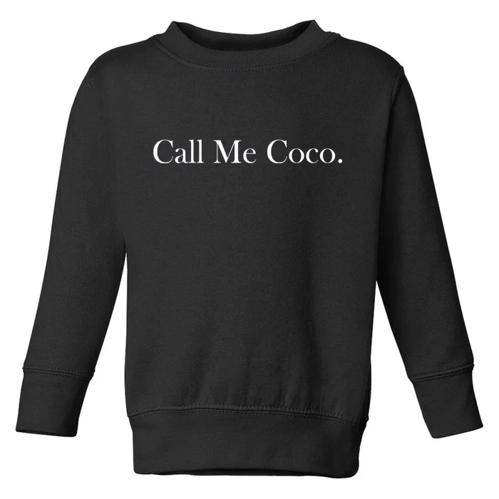 Call Me Coco Toddler Sweatshirt