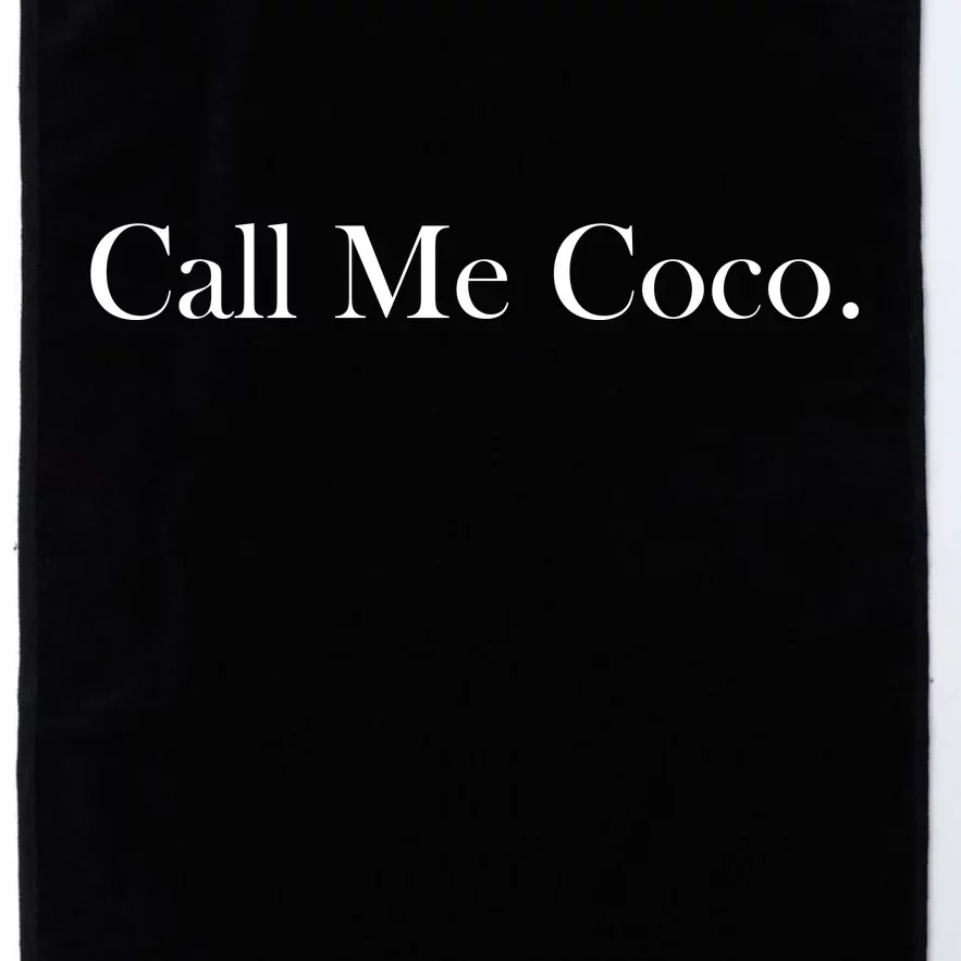 Call Me Coco Platinum Collection Golf Towel