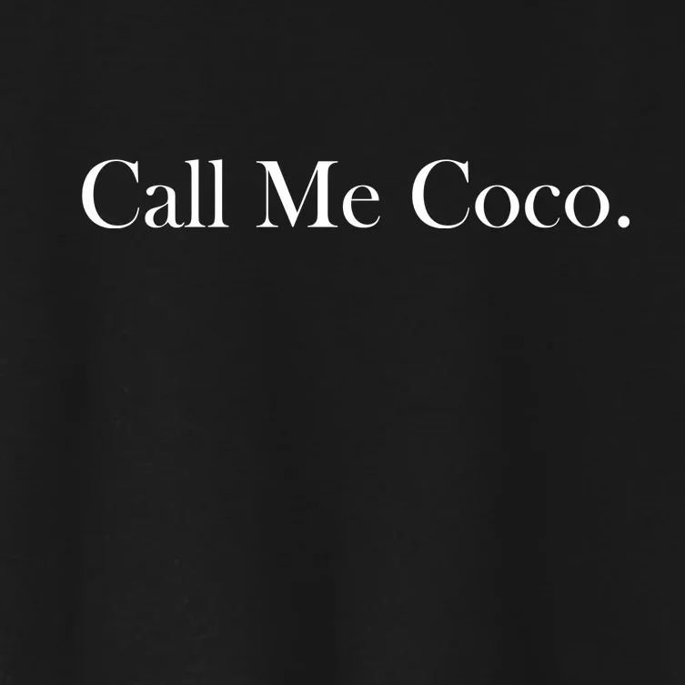 Call Me Coco Women's Crop Top Tee