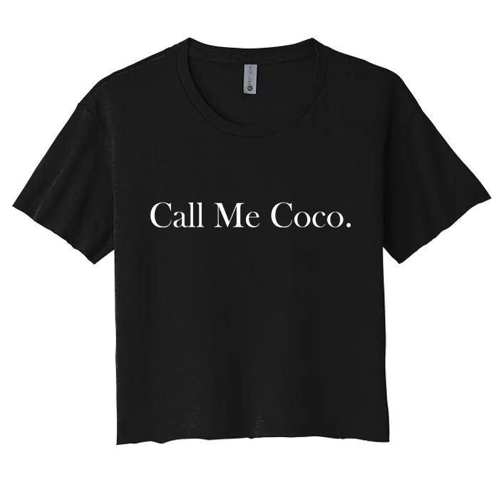 Call Me Coco Women's Crop Top Tee