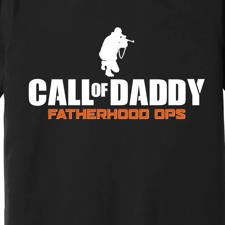 Call of Daddy Fatherhood OPS Gamer Dad Premium T-Shirt