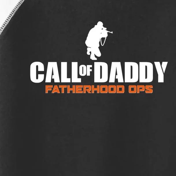 Call of Daddy Fatherhood OPS Gamer Dad Toddler Fine Jersey T-Shirt