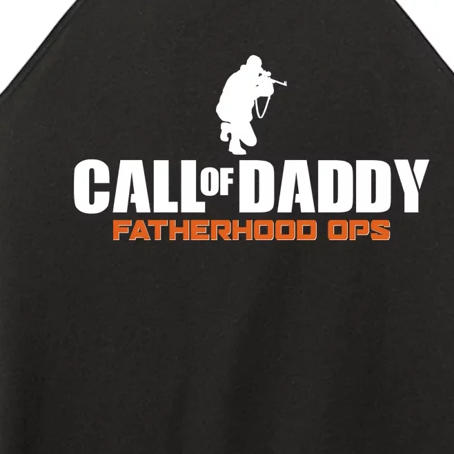 Call of Daddy Fatherhood OPS Gamer Dad Women’s Perfect Tri Rocker Tank