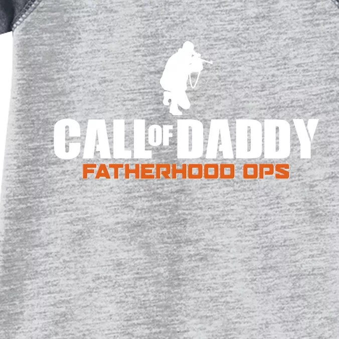 Call of Daddy Fatherhood OPS Gamer Dad Infant Baby Jersey Bodysuit