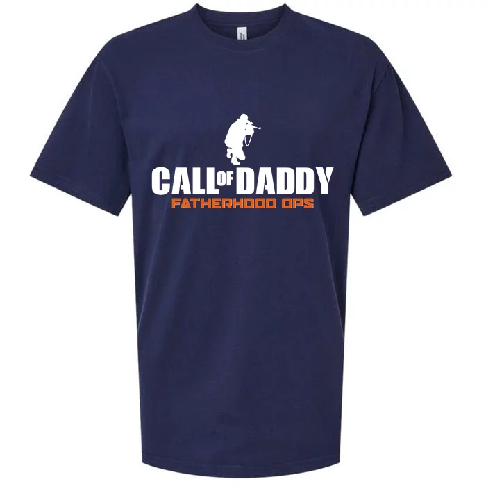 Call of Daddy Fatherhood OPS Gamer Dad Sueded Cloud Jersey T-Shirt